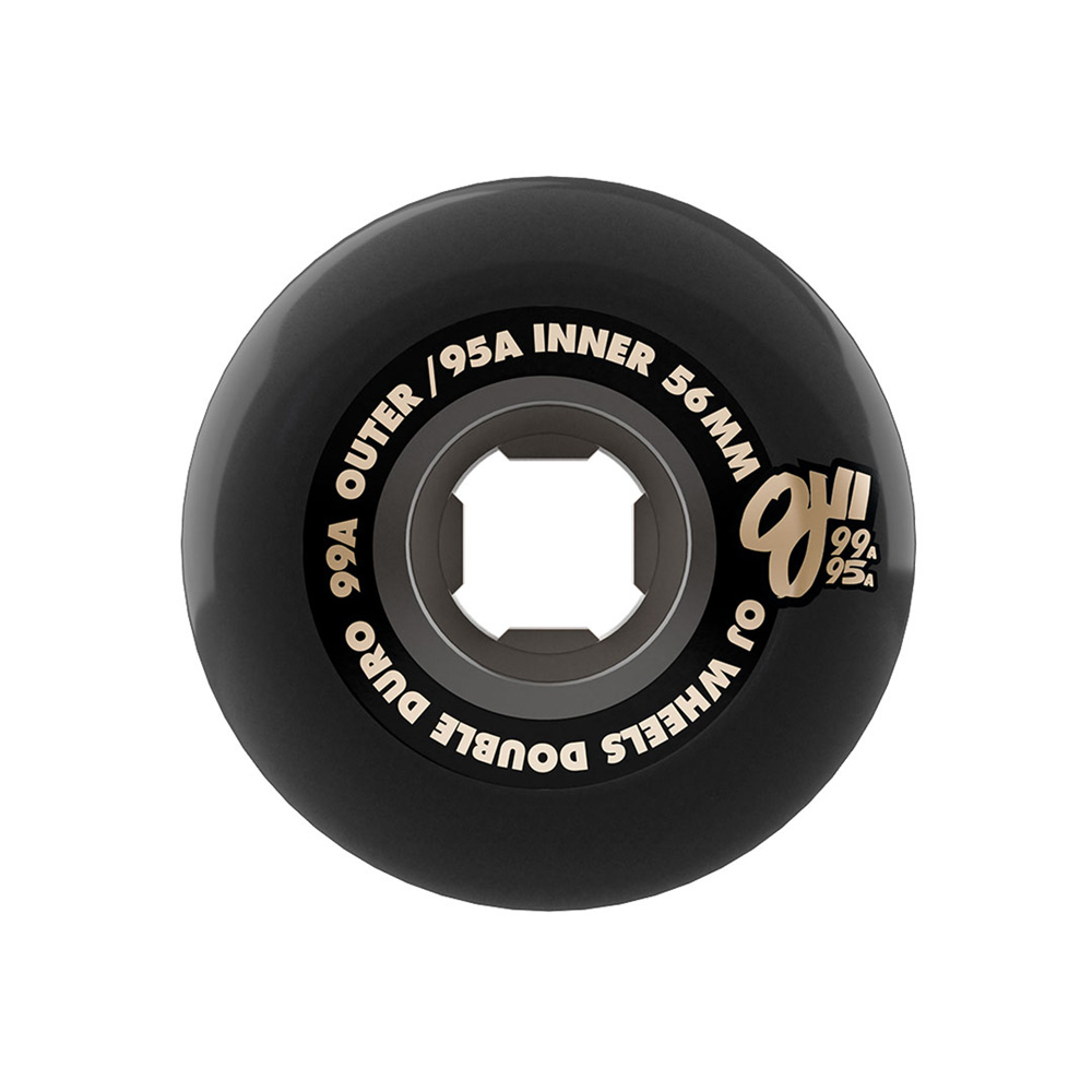 オージェイウィール OJ WHEELS 56mm DOUBLE DURO TRANS BLACK CHUBBIES