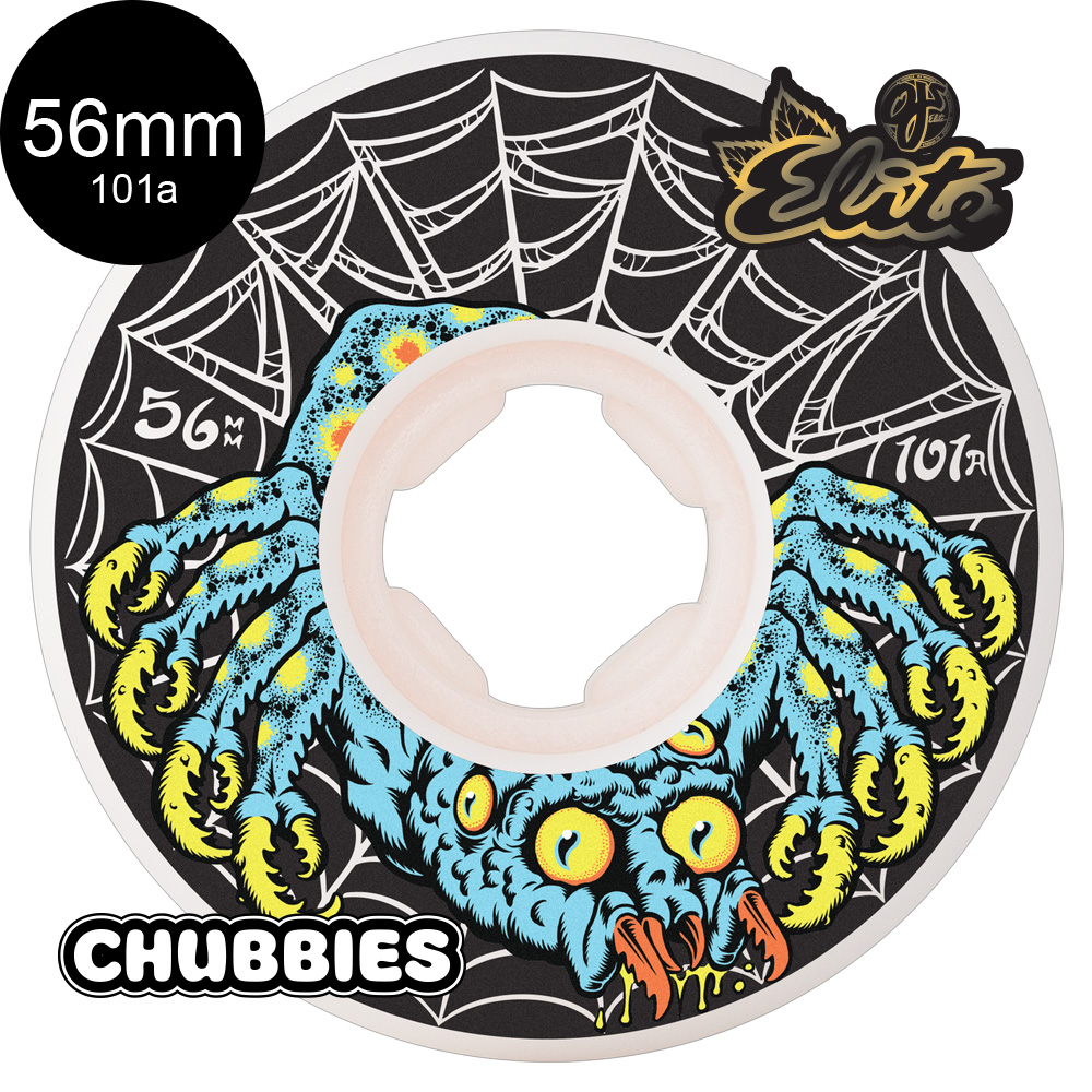 オージェイウィール OJ WHEELS 56mmDRESSEN SPIDER ELITE CHUBBIES WHITE 101A ハード ...