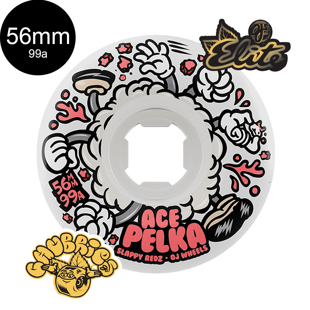 オージェイウィール OJ WHEELS 56mm ACE PELKA SLAPPY REDZ 2 ELITE