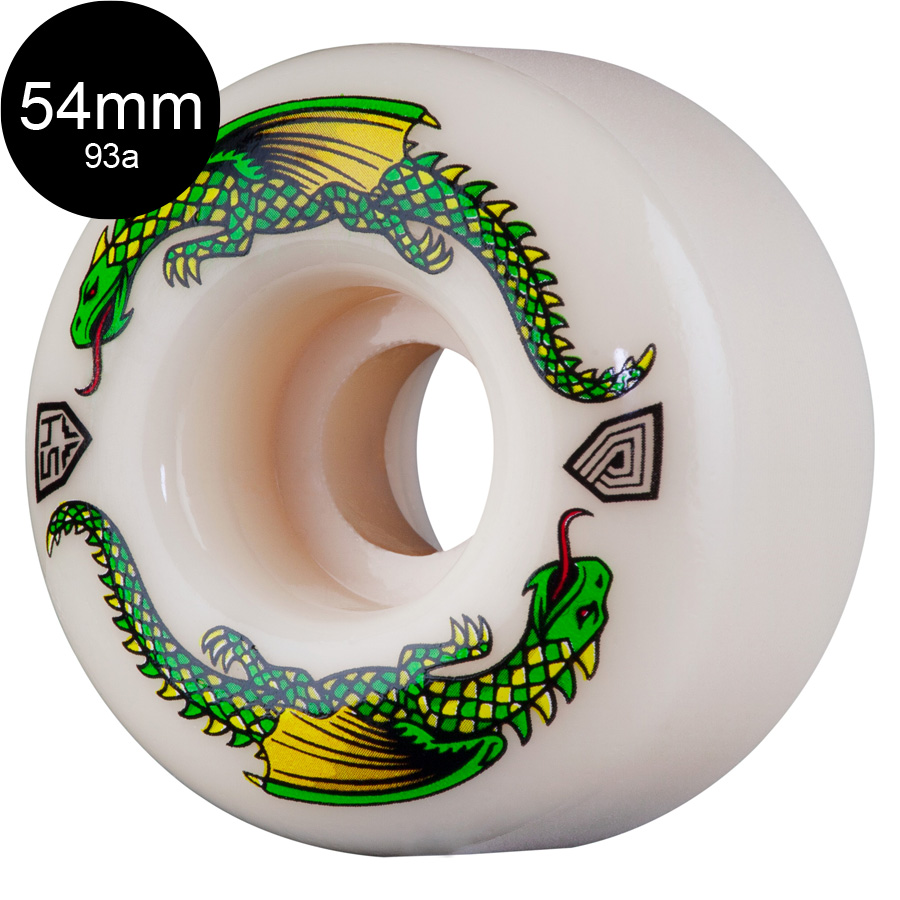 POWELL PERALTA パウエル・ペラルタ 54mm x 34mm DRAGON FORMULA GREEN DRAGON 93A WHEEL ソフトウィール(4個セット) ドラゴンフォーミュラ（2208）