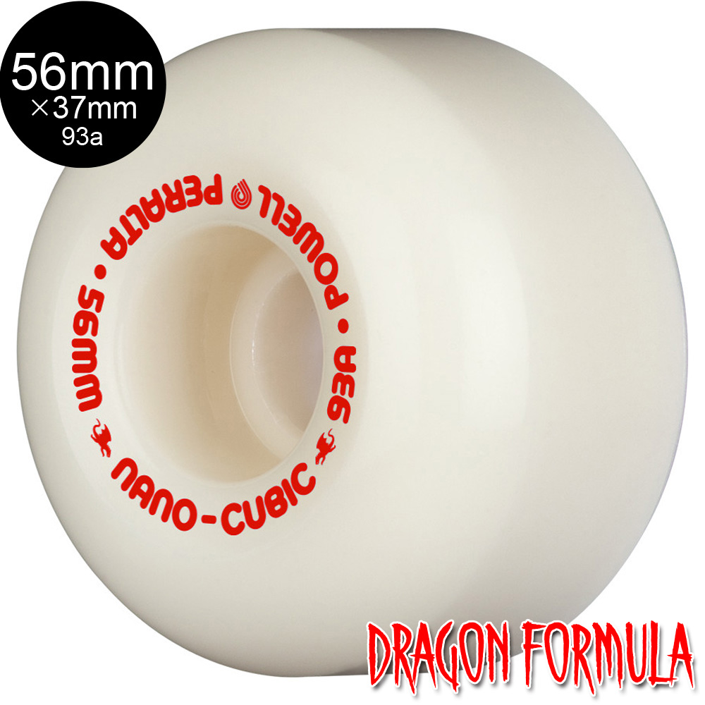 【新品】ドラゴンフォーミュラ 93A スケートボードウィール 56mm×37mm POWELL PERALTA WHEEL パウエルペラルタ ウィール DRAGON FORMULA（DF