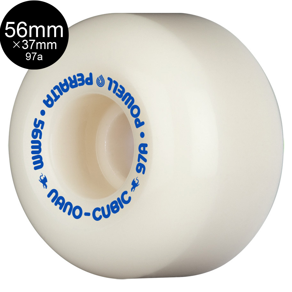 POWELL PERALTA パウエル・ペラルタ 56mm x 37mm NANO CUBIC DRAGON FORMULA WHITE 97A WHEEL ハードウィール ドラゴンフォーミュラ ナノキュービック（2312）｜americanstreetstyle