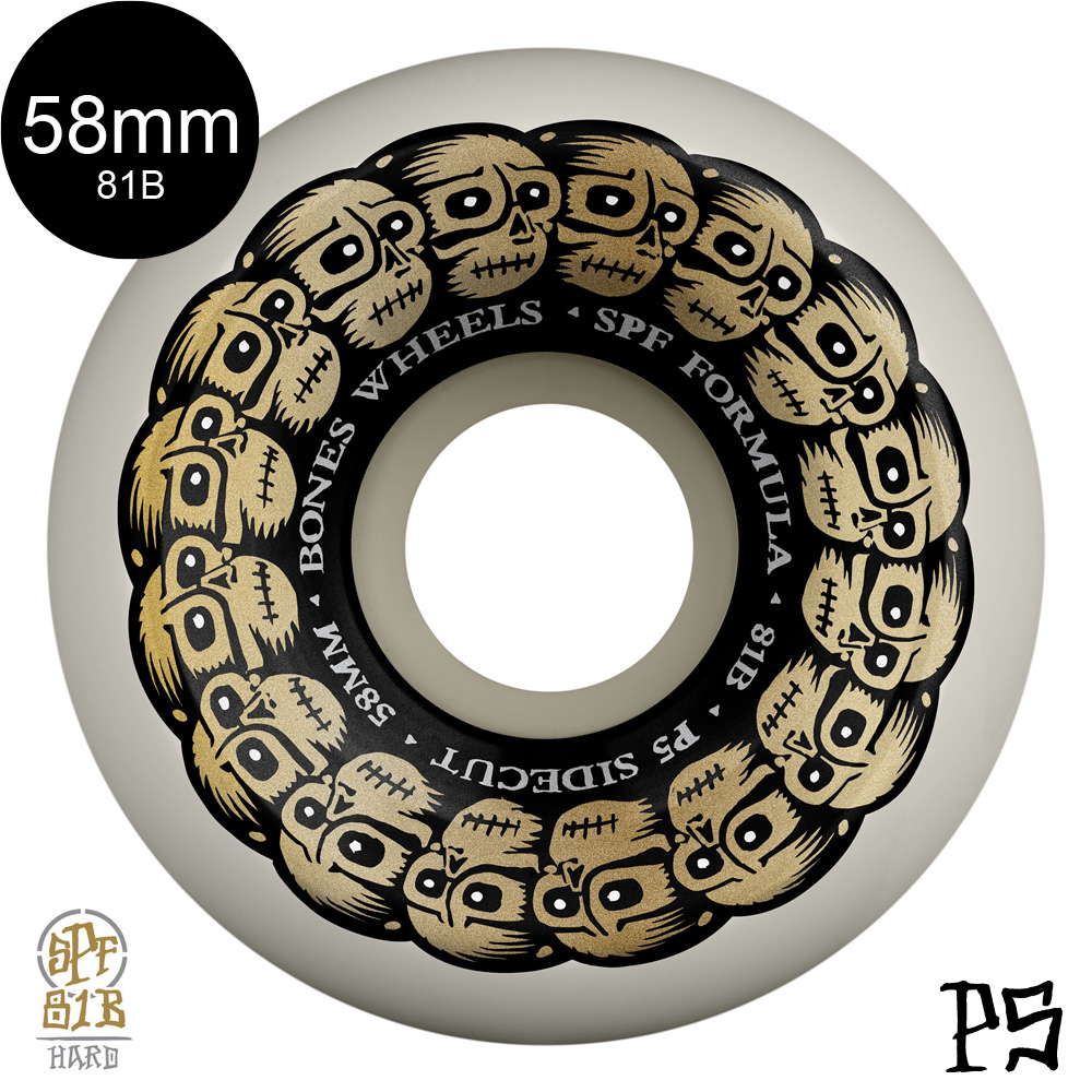 ボーンズ ウィール BONES WHEELS 58mm SPF CIRCLE SKULLS 81B
