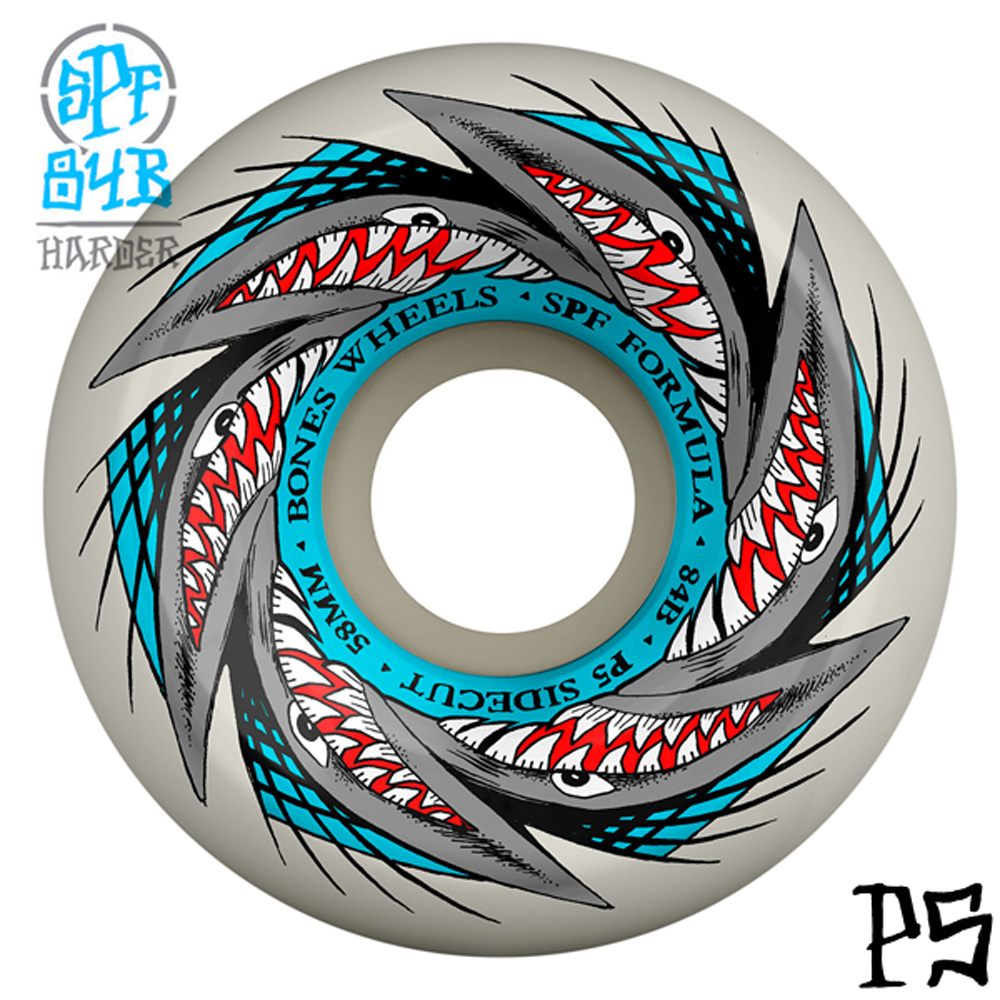 BONES SPF 84B 58mm スケートパーク用ウィール ボーンズ ウィール BONES WHEELS 58mm SPF POOL SHARKNADO P5 SIDECUT