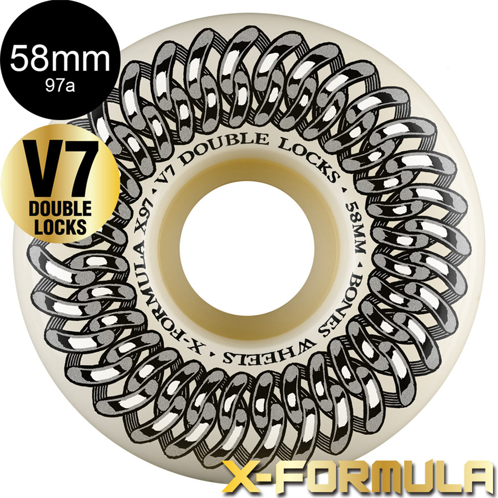 ボーンズ ウィール BONES WHEELS 58mm X-FORMULA DOUBLE LOCKS V7 97A