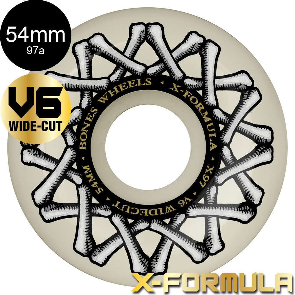 ボーンズ ウィール BONES WHEELS 54mm X-FORMULA V6 WIDECUT 97A