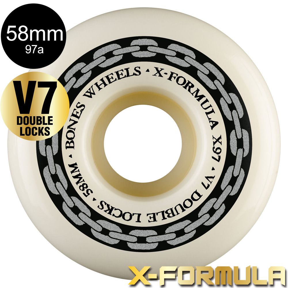 ボーンズ ウィール BONES WHEELS 58mm X-FORMULA DOUBLE LOCKS V7 97A