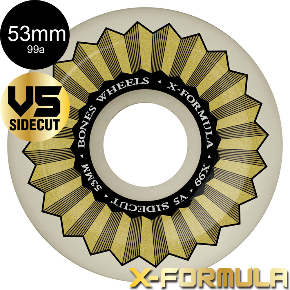 BONES X-FORMULA53㎜99a V5 ボーンズ ウィール BONES WHEELS 53mm X-FORMULA V5 SIDECUT 99A