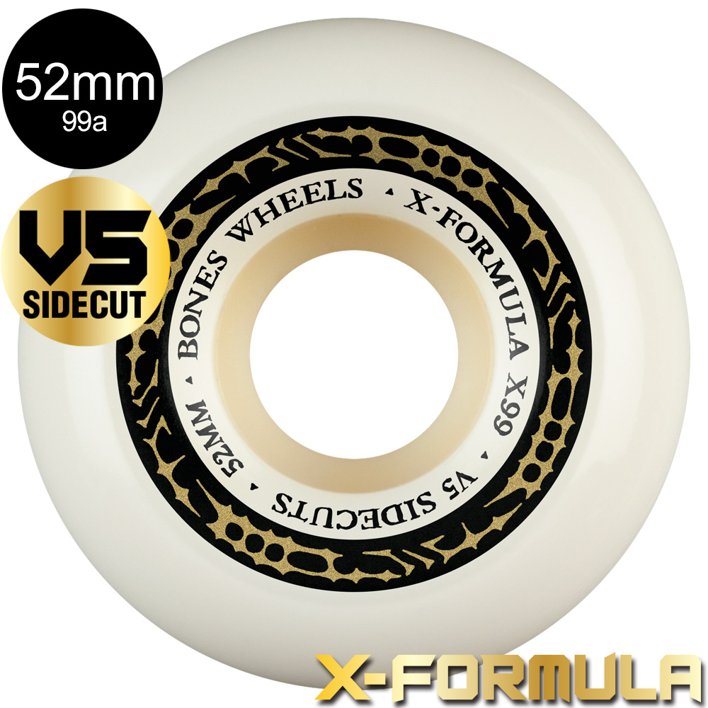 ボーンズ ウィール BONES WHEELS 52mm X-FORMULA V5 SIDE-CUT 99A