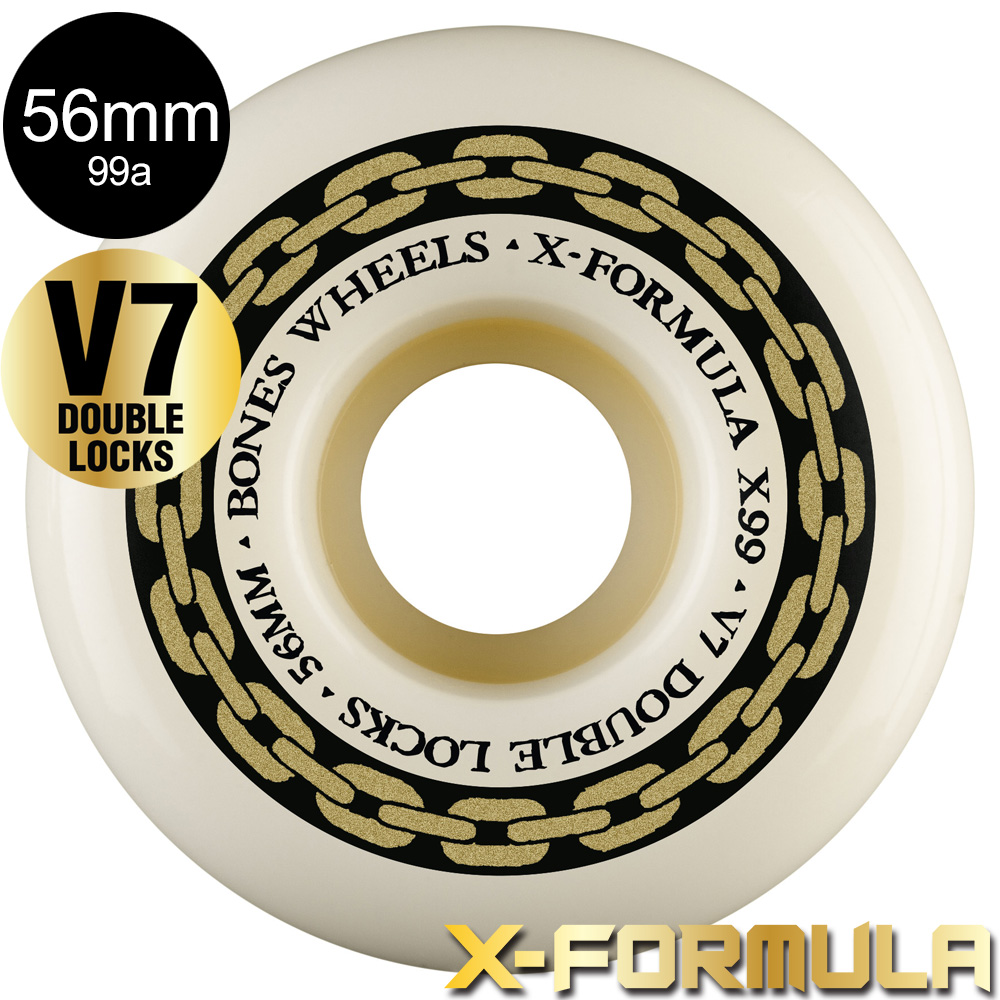 ボーンズ ウィール BONES WHEELS 56mm X-FORMULA DOUBLE LOCKS V7 99A