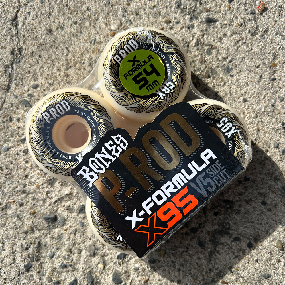 BONESボーンズウィール スケボー P-ROD PRO X 54 V5 95A BONES WHEELS X-Formula Skateboard Wheels P-Rod Pro 52mm V5