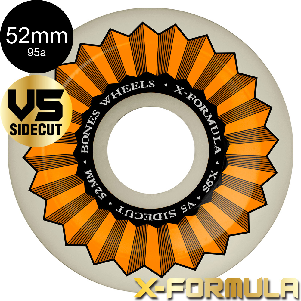 ボーンズ ウィール BONES WHEELS 52mm X-FORMULA V5 SIDECUT 95A ボーンズ ウィール BONES WHEELS 52mm X-FORMULA V5 SIDECUT 95A