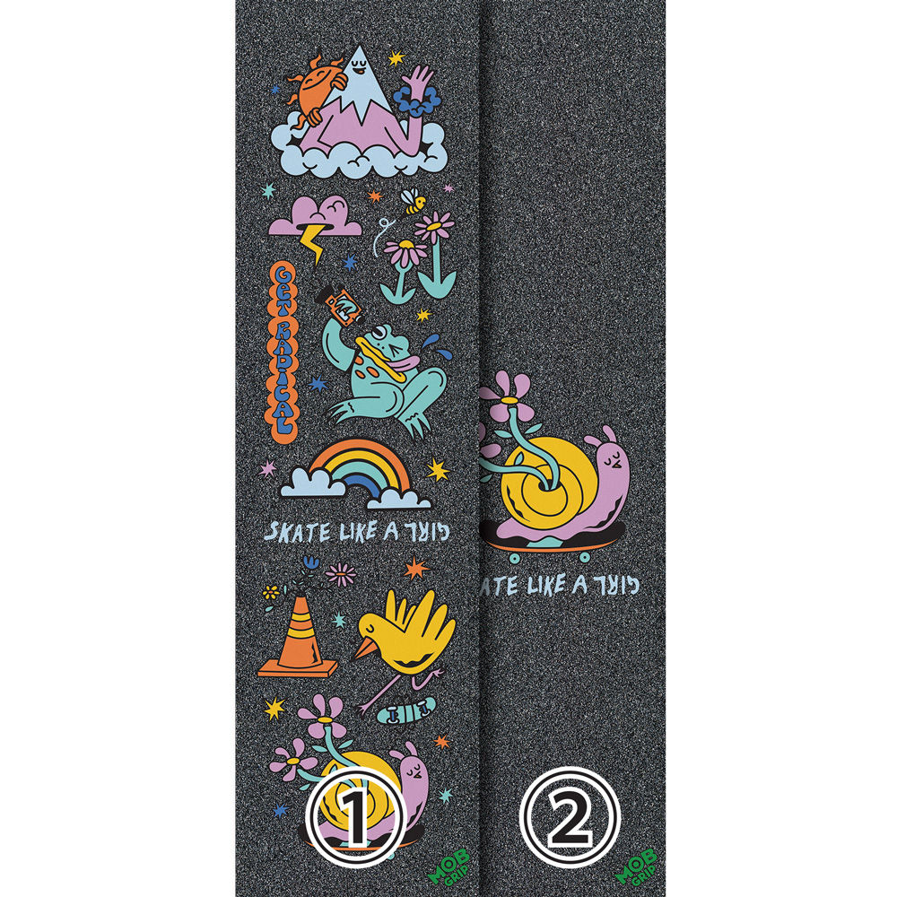 ガール Girl deck MOBデッキテープ付き モブグリップ MOB GRIP 9in x 33in SKATE LIKE A GIRL SHEET グリップ