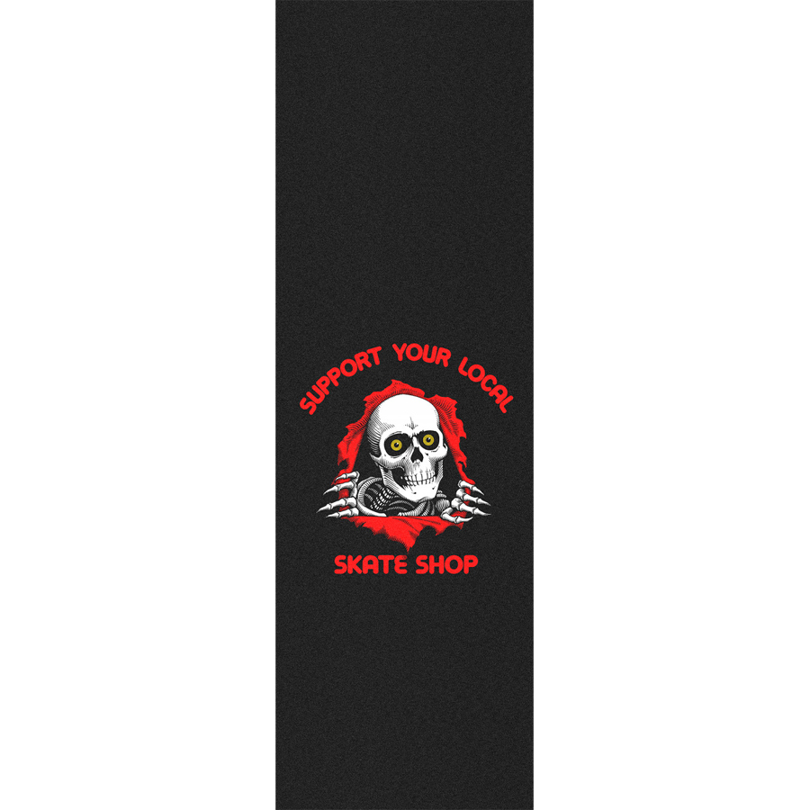 POWELL PERALTA パウエル・ペラルタ 10.5in x 33in SUPPORT YOUR LOCAL SKATE SHOP GRIP TAPE SHEET グリップテープ デッキテープ ボーンズ (2207)｜americanstreetstyle