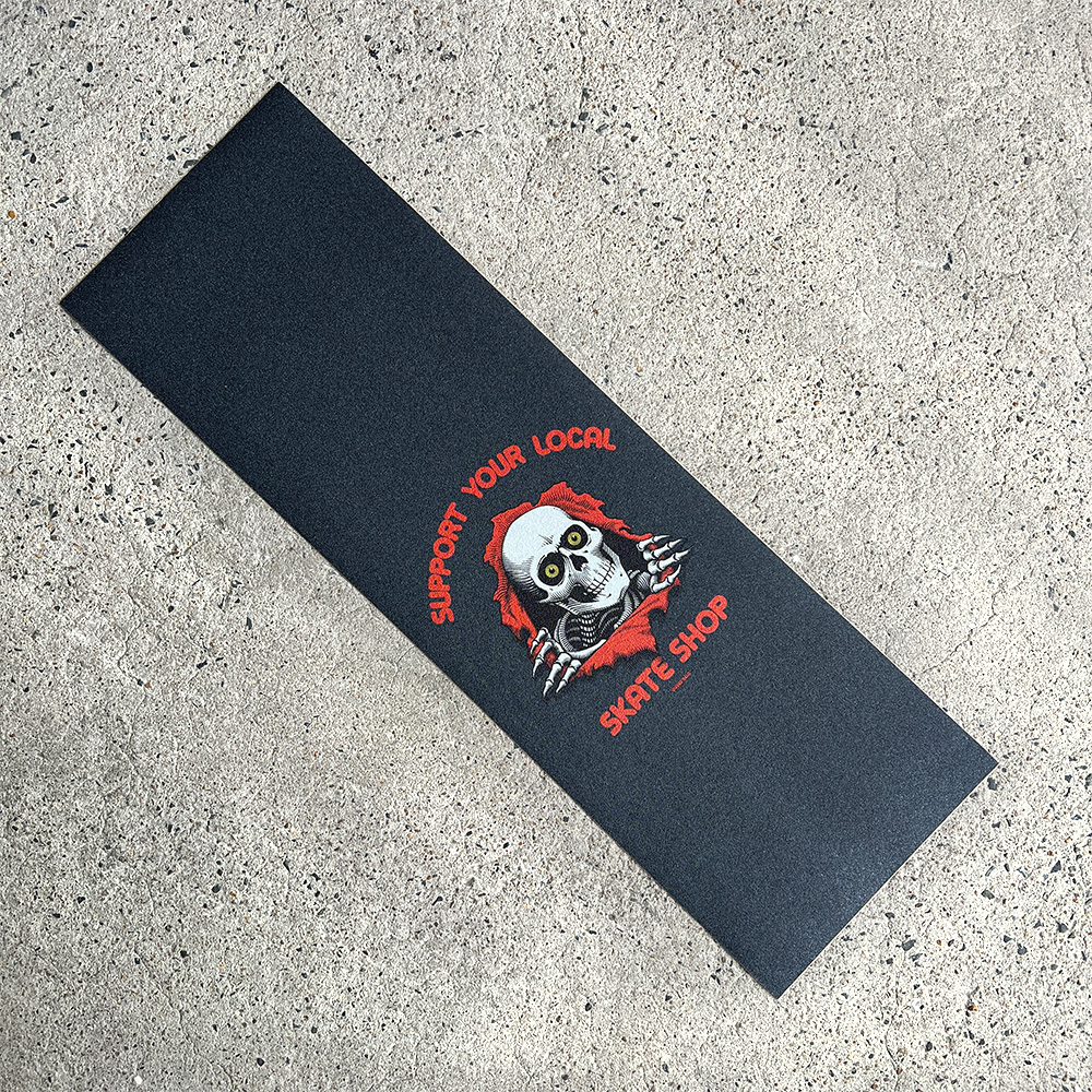POWELL PERALTA パウエル・ペラルタ 10.5in x 33in SUPPORT YOUR LOCAL SKATE SHOP GRIP TAPE SHEET グリップテープ デッキテープ ボーンズ (2207)｜americanstreetstyle｜02