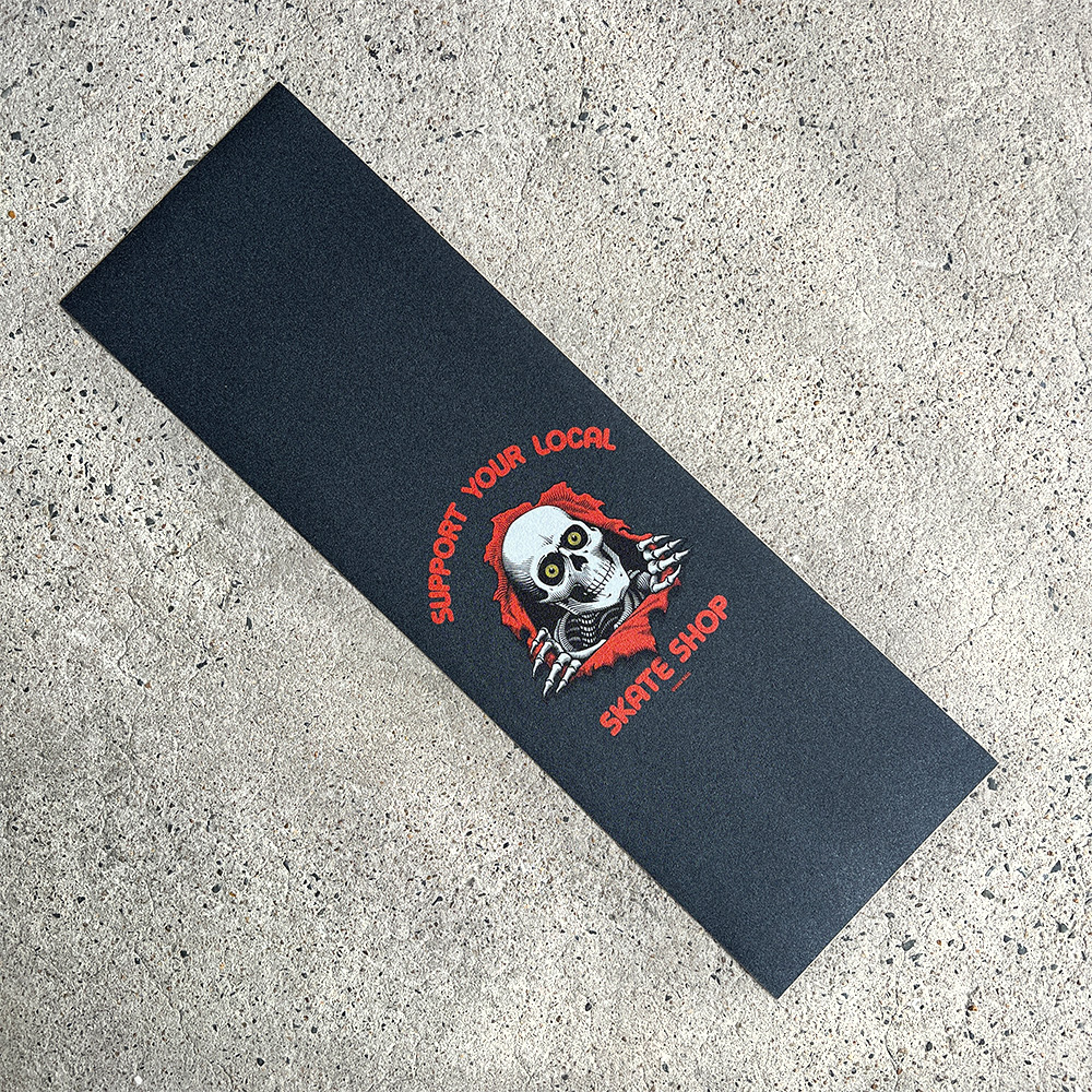 POWELL PERALTA パウエル・ペラルタ 10.5in x 33in SUPPORT YOUR LOCAL SKATE SHOP GRIP TAPE SHEET グリップテープ デッキテープ ボーンズ (2207) | POWELL | 01