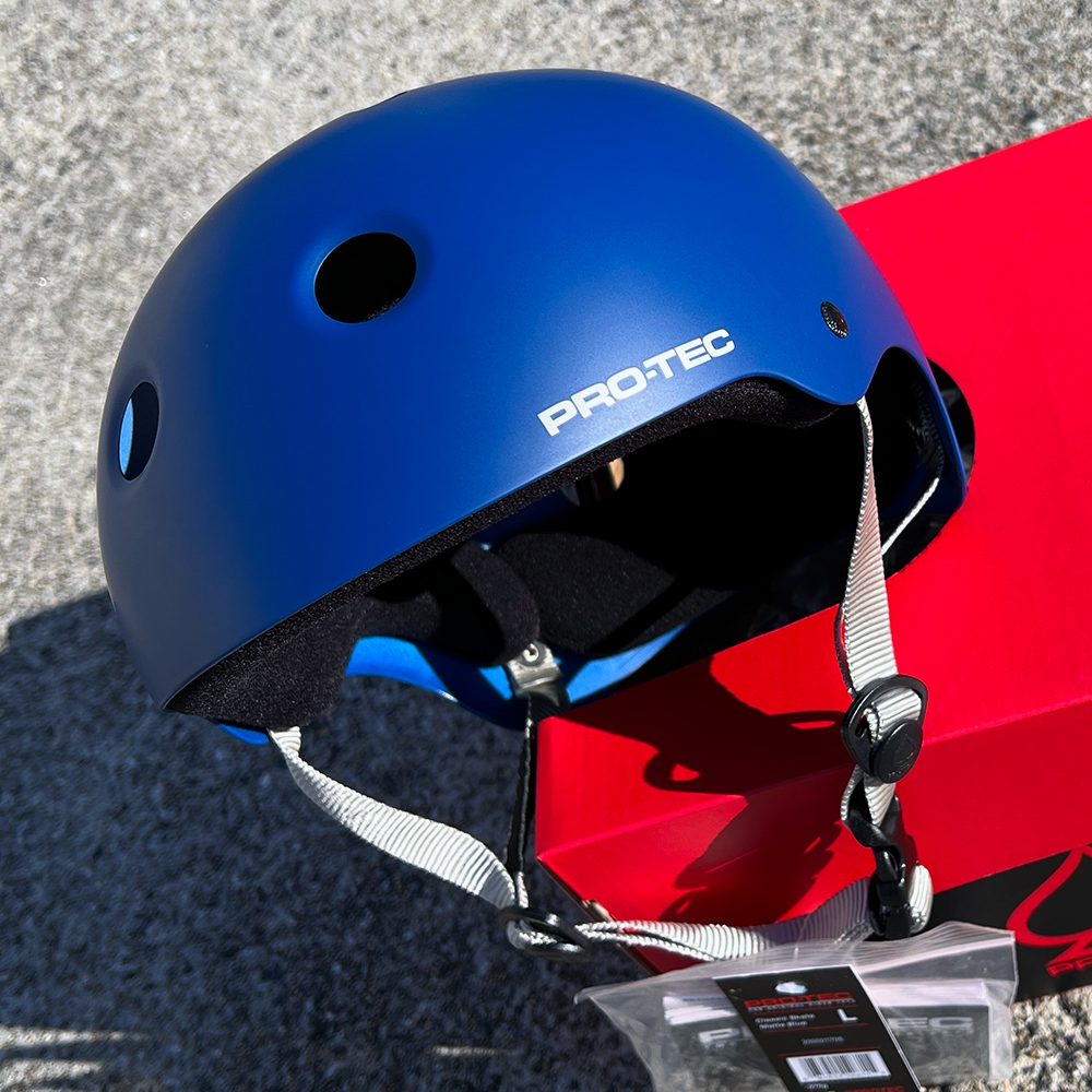 PRO-TEC プロテック CLASSIC SKATE MATTE BLUE ヘルメット マットブルー プロテクター 大人用 子供用 キッズ ユース PROTEC スケートボード スケボー BMX(2103)｜americanstreetstyle｜04