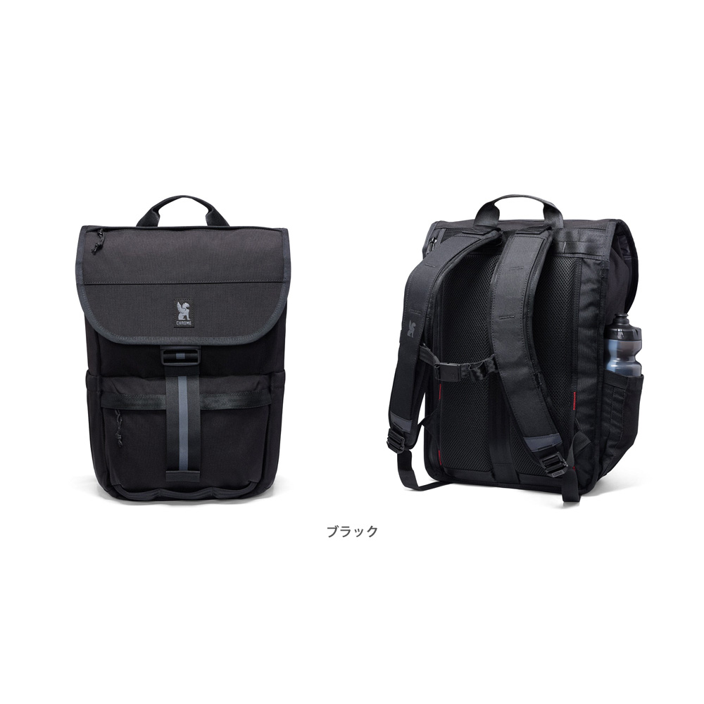 【新品】CHROME BACKPACK ブラック リュック スケボー CHROME（クローム） CHROME BAG BARRAGE SESSION BACKPACK 完全防水