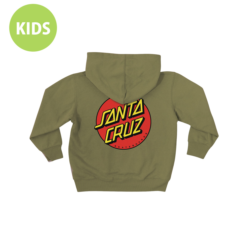 SANTA CRUZ サンタクルーズ CLASSIC DOT P/O HOODED SWEATSHIRT KIDS プルオーバーパーカー フード パーカー トドラー 子供用 キッズ プレゼント 贈り物（23SM）