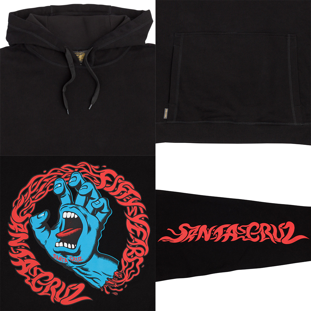 SANTA CRUZ サンタクルーズ SCREAMING 50 P/O HOODED SWEATSHIRT プル