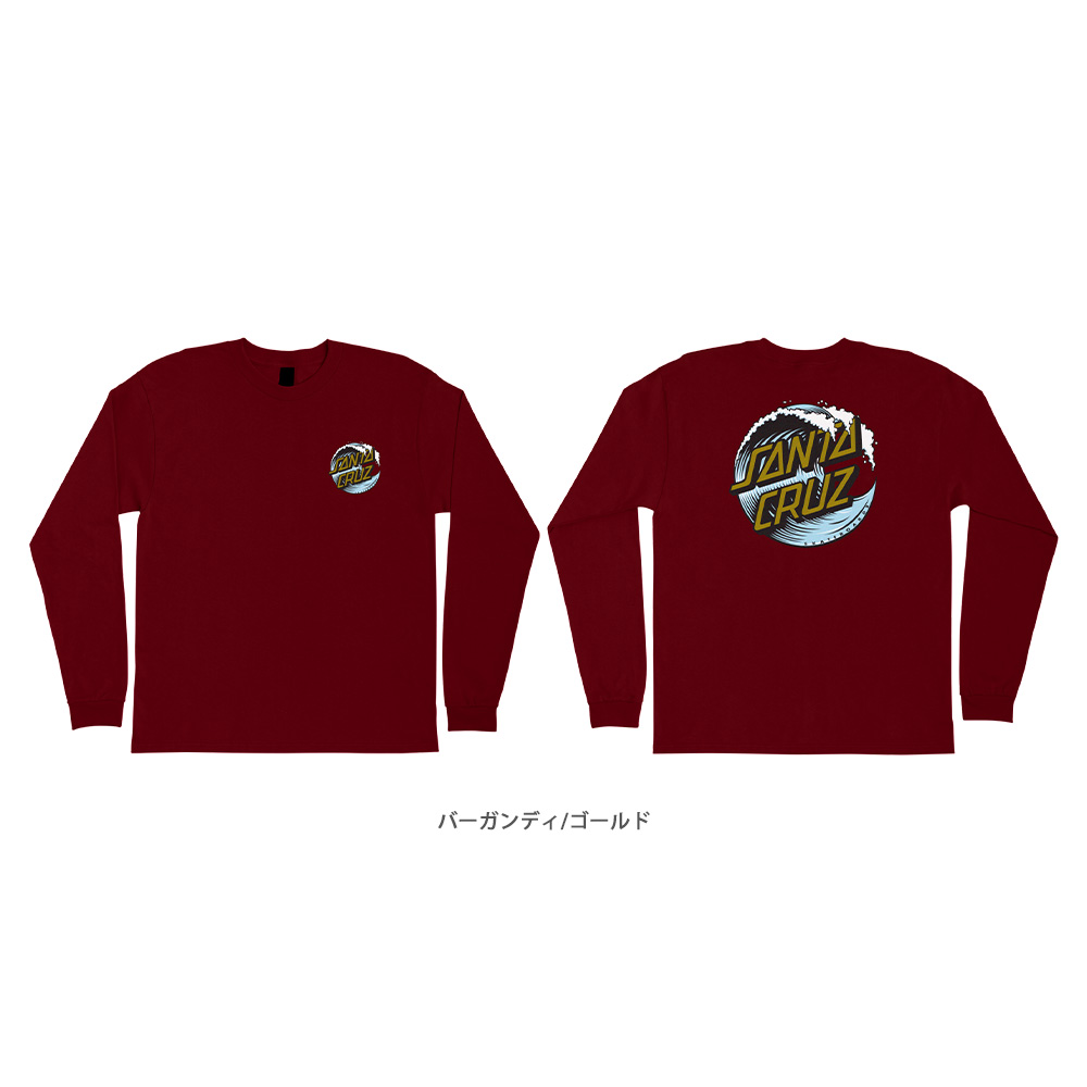 SANTA CRUZ サンタクルーズ WAVE DOT L/S REGULAR T-SHIRT