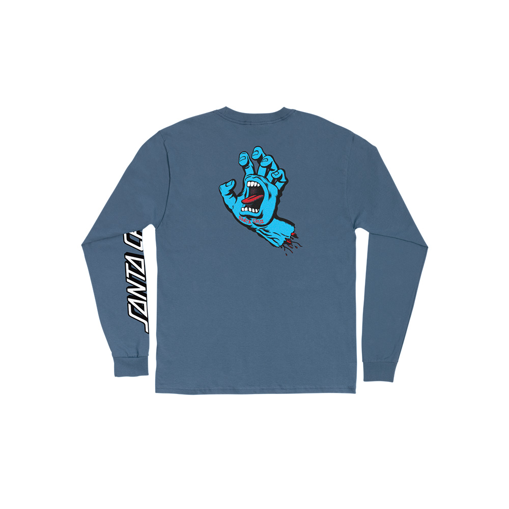 SANTA CRUZ サンタクルーズ SCREAMING HAND L/S REGULAR T-SHIRT ロングスリーブTシャツ TEE スクリーミングハンド 長袖 ロンT ストリート （23FW）｜americanstreetstyle