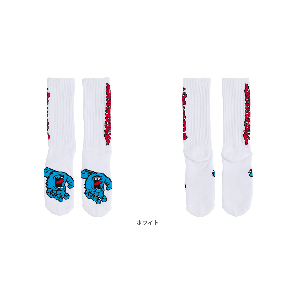 SANTA CRUZ サンタクルーズ SCREAMING 50 SOCKS ソックス １ペア スクリーミングハンド 靴下 ストリート （23FW）｜americanstreetstyle｜03