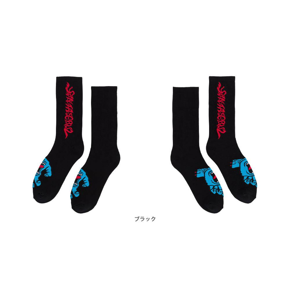 SANTA CRUZ サンタクルーズ SCREAMING 50 SOCKS ソックス １ペア スクリーミングハンド 靴下 ストリート （23FW） | SANTA CRUZ | 01