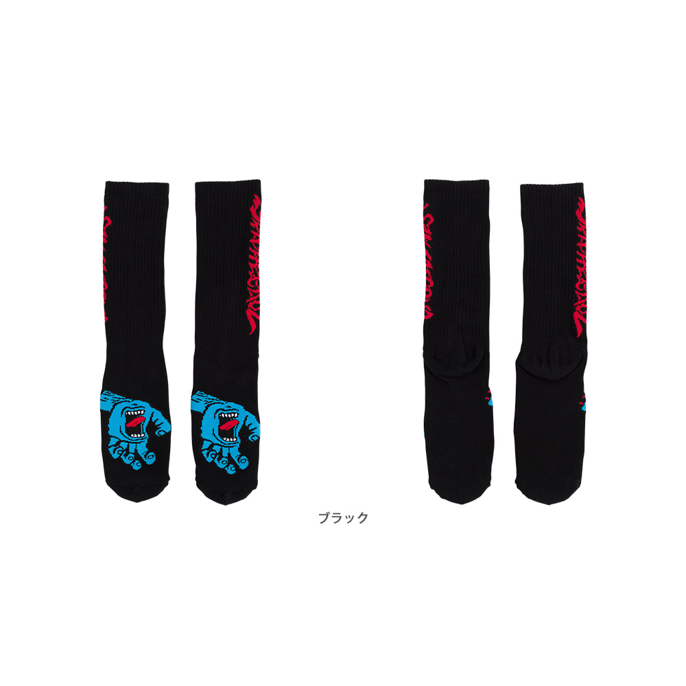 SANTA CRUZ サンタクルーズ SCREAMING 50 SOCKS ソックス １ペア スクリーミングハンド 靴下 ストリート （23FW） | SANTA CRUZ | 03