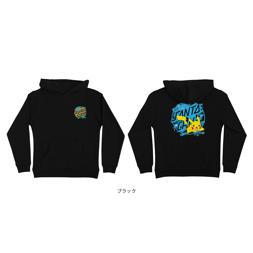 SANTA CRUZ サンタクルーズ PoKeMoN PIKACHU SPRAY DOT P/O HOODED