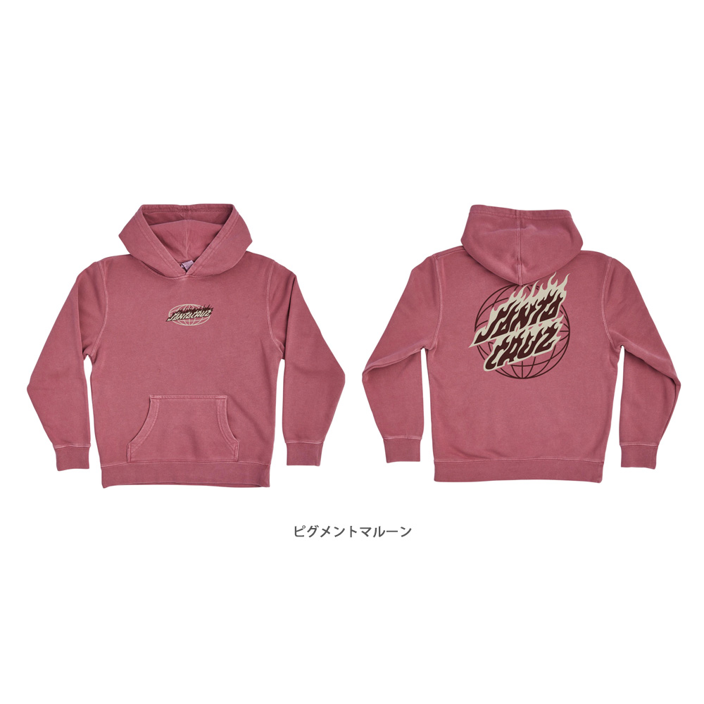 90‘s サンタクルーズ 赤ハンド パーカー XL Santa Cruz USA SANTA CRUZ（サンタクルーズ） パーカー プルオーバー メンズ