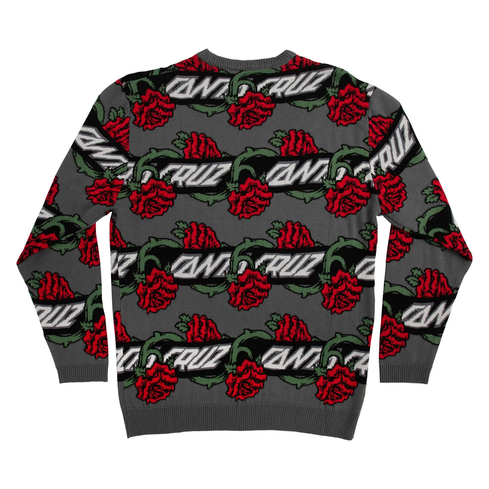 SANTA CRUZ サンタクルーズ DRESSEN ROSE VINE L/S CREW SWEATER SANTA CRUZ サンタクルーズ DRESSEN ROSE VINE L/S CREW SWEATER