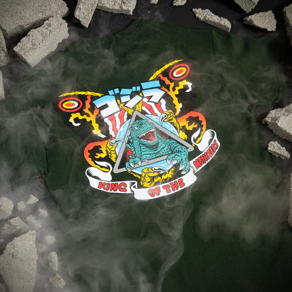 SANTA CRUZ サンタクルーズ GODZILLA NATAS MOTHRA STRIPES S/S