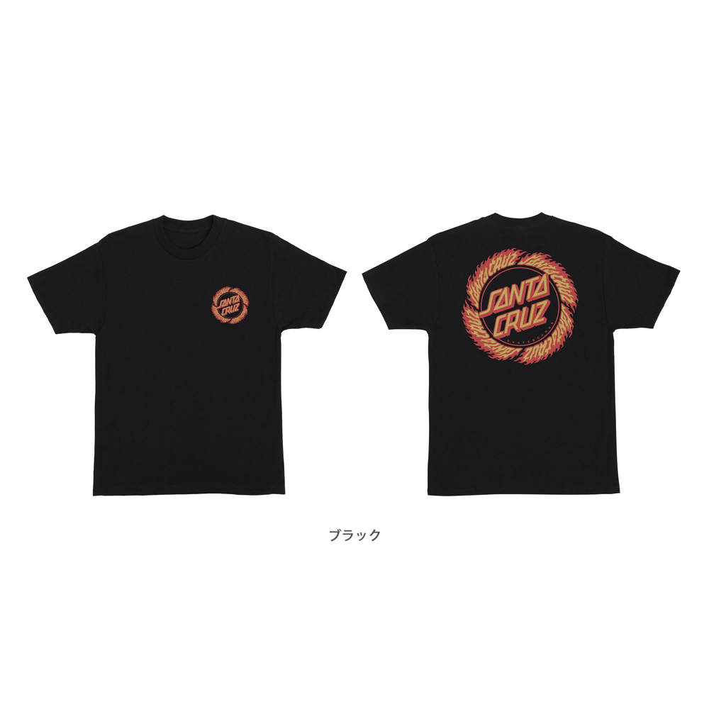 SANTA CRUZ サンタクルーズ FLAME RINGED DOT S/S REGULAR T