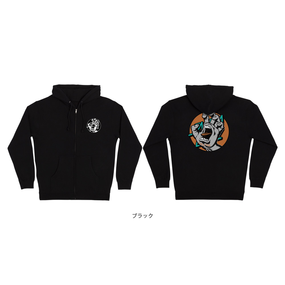 SANTA CRUZ（サンタクルーズ） SANTA CRUZ HAND DOT ZIP HOODED