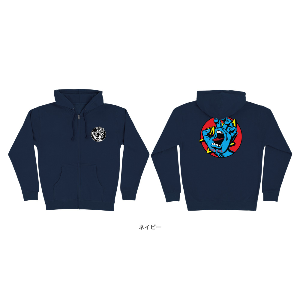 SANTA CRUZ（サンタクルーズ） SANTA CRUZ HAND DOT ZIP HOODED