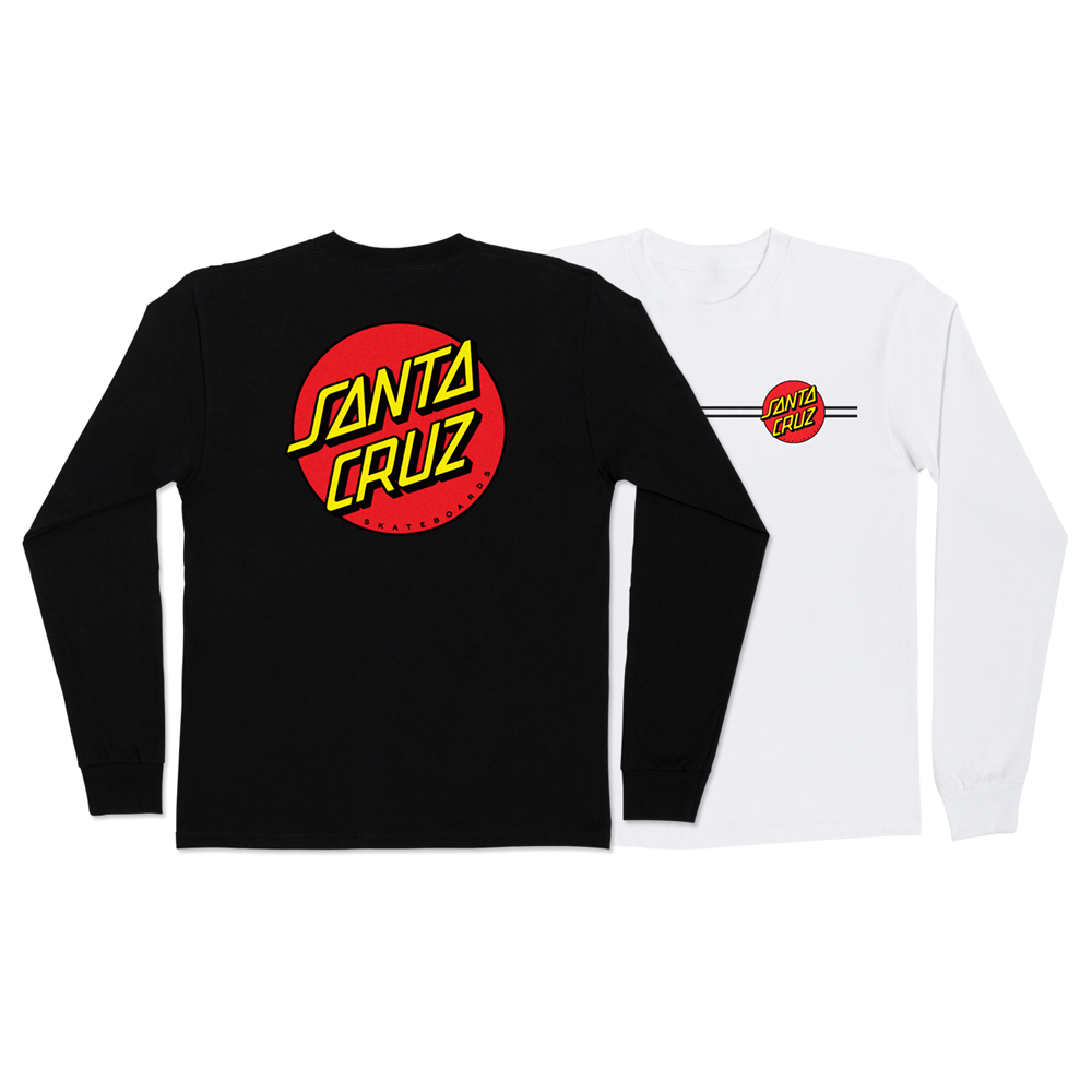 SANTA CRUZ   Classic Dot  L/S　ロンT　グレーL Classic Dot L/S T-Shirt | Youth Skate Clothing | Santa Cruz