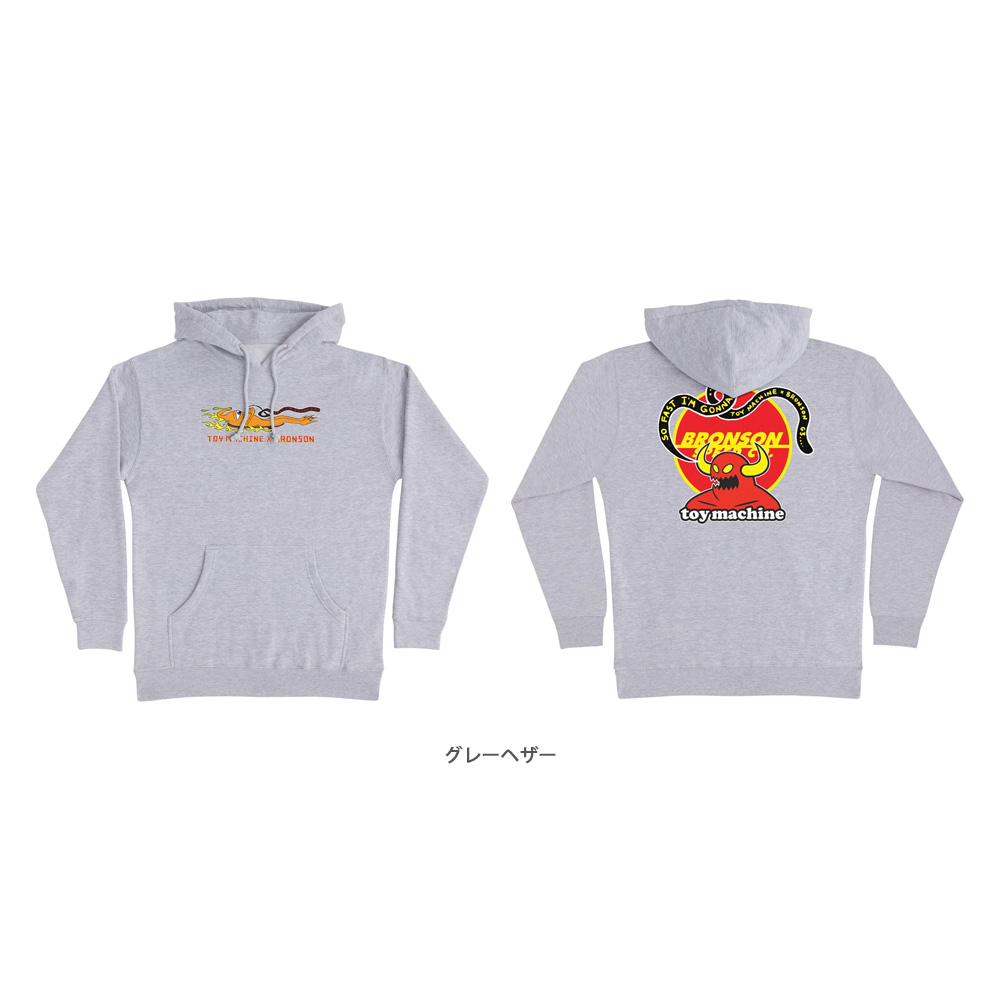 ブロンソン BRONSON X TOY MACHINE P/O HOODED SWEATSHIRT プル