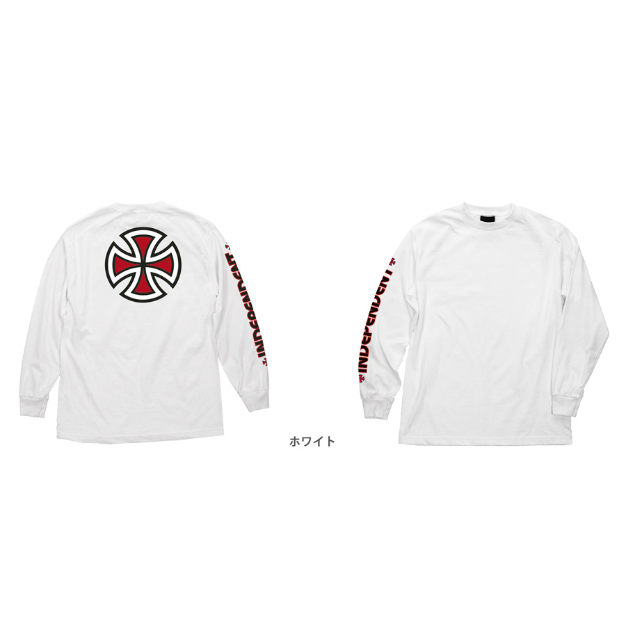 INDEPENDENT インディペンデント BAR/CROSS REGULAR L/S T-SHIRT MENS ロングスリーブTシャツ 長袖 ロンT  インディー スケートボード スケボー