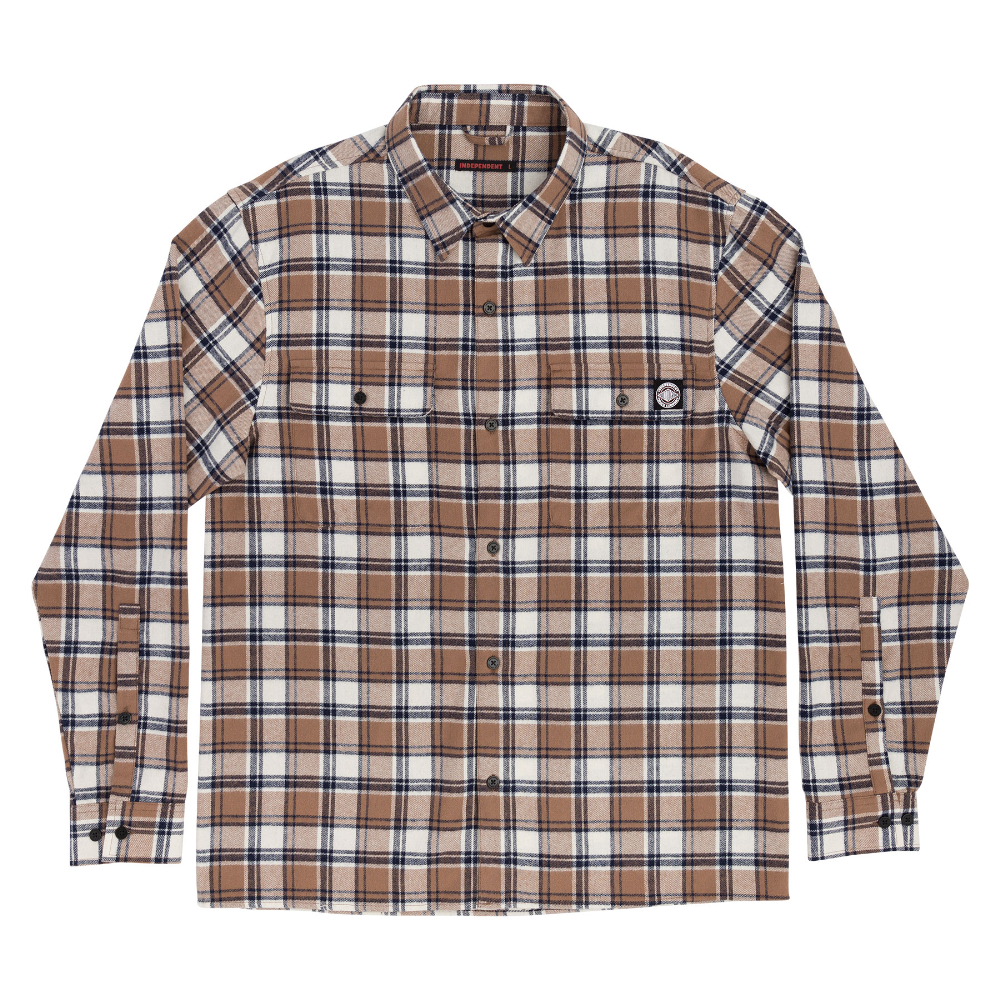 INDEPENDENT インディペンデント BTG CRESS L/S FLANNEL TOP フランネルシャツ 長袖 スケートボード ストリート スケボー （23FWQS）