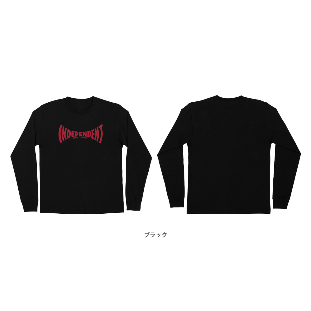 INDPENDENT ネイビー ロンT 男女兼用 HAYDEN ロングスリーブTシャツ (NAVY) │wax london