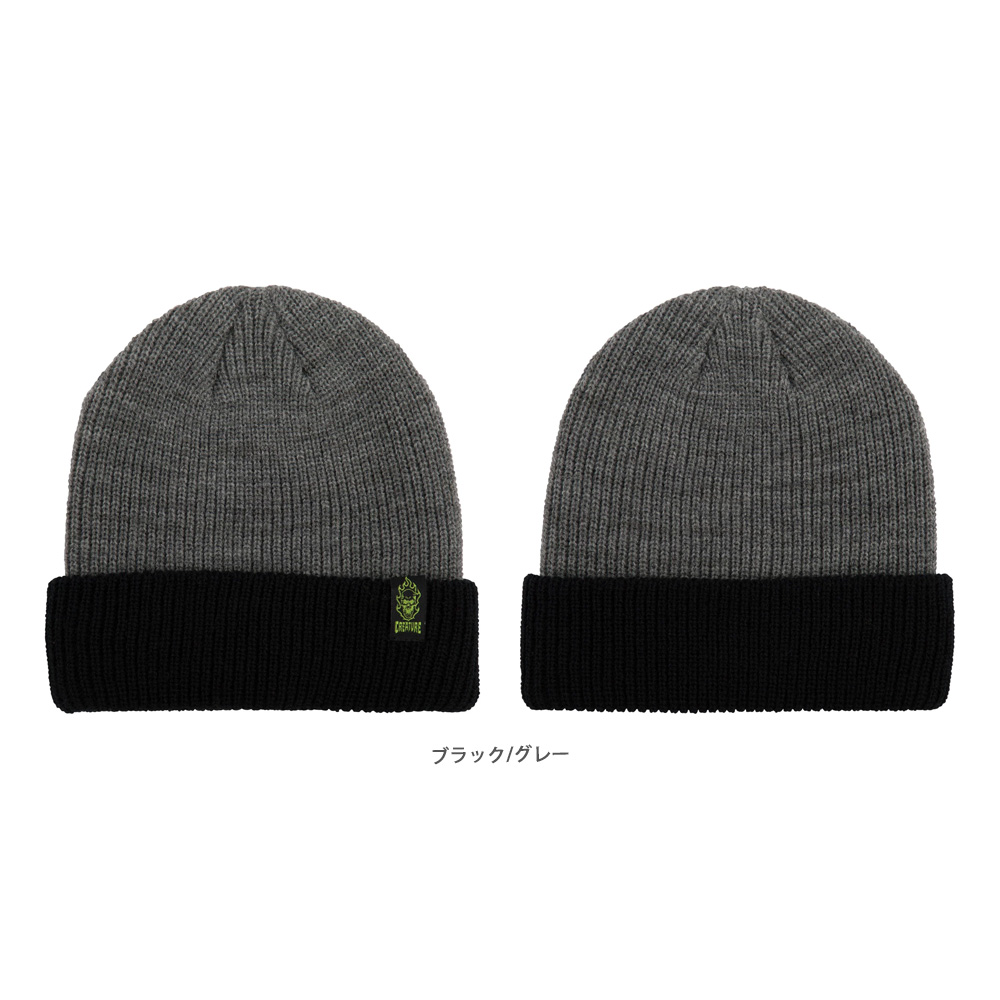 CREATURE（クリーチャー） CREATURE BONEHEAD LABEL BEANIE ビーニー