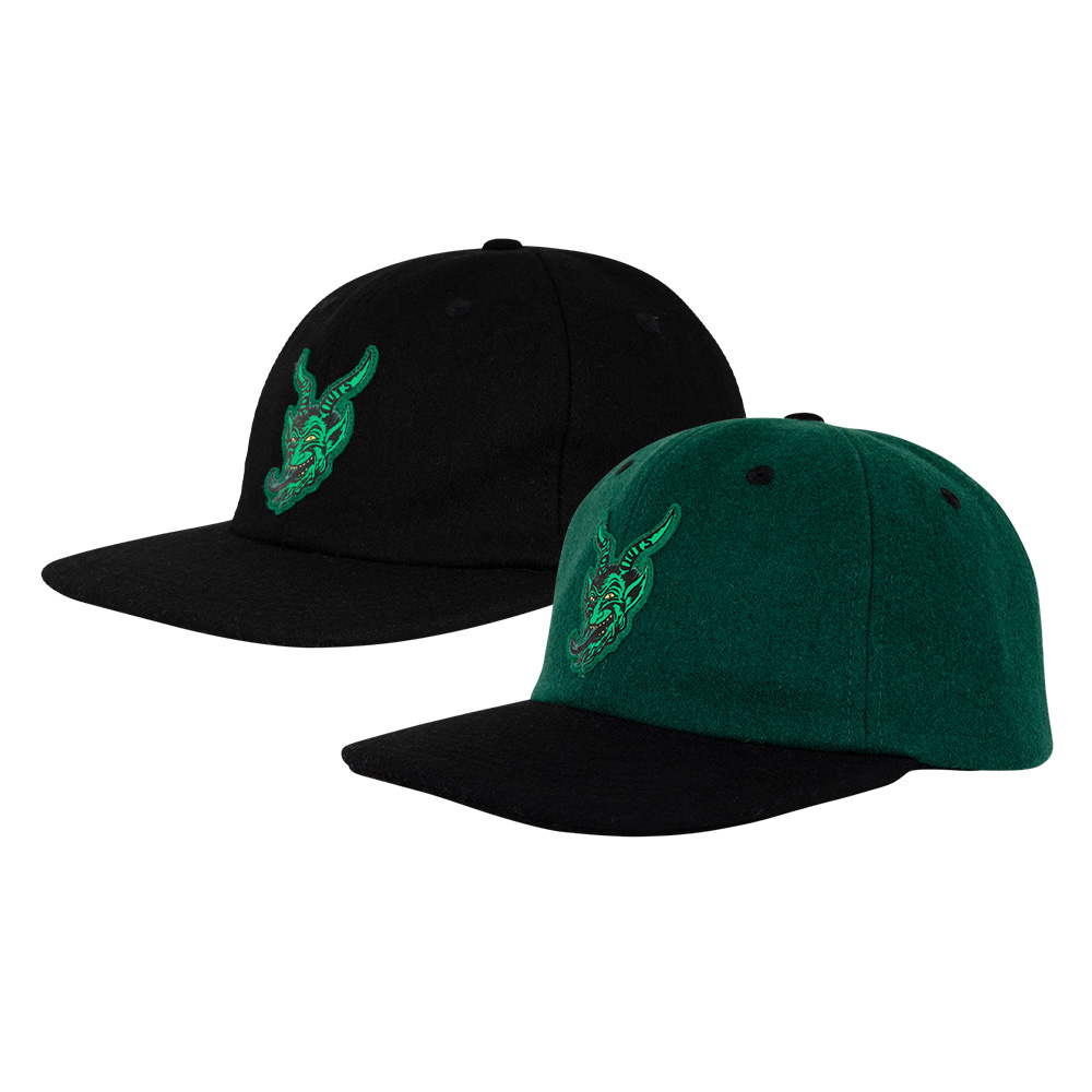 極美品FUCT ファクト ロゴ刺繍キャップ 黒×緑 YUPOONG製 skate 新品 NOFX SNAPBACK CAP スナップバックキャップ ロゴ刺繍 FAT WRECK
