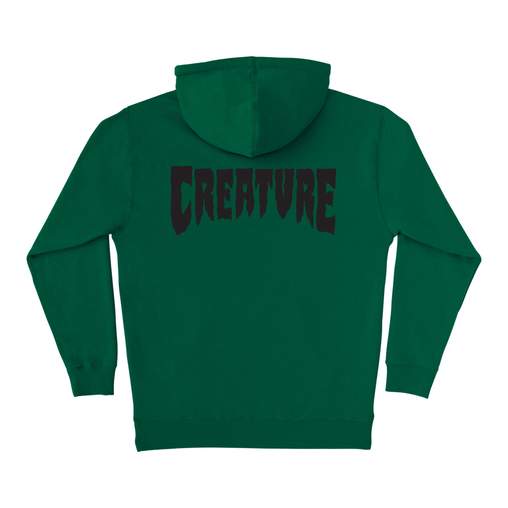クリーチャー CREATURE MONO P/O HOODED SWEATSHIRT プルオーバーパーカー フード ストリート ファッション スケートボード スケボー (26SM)