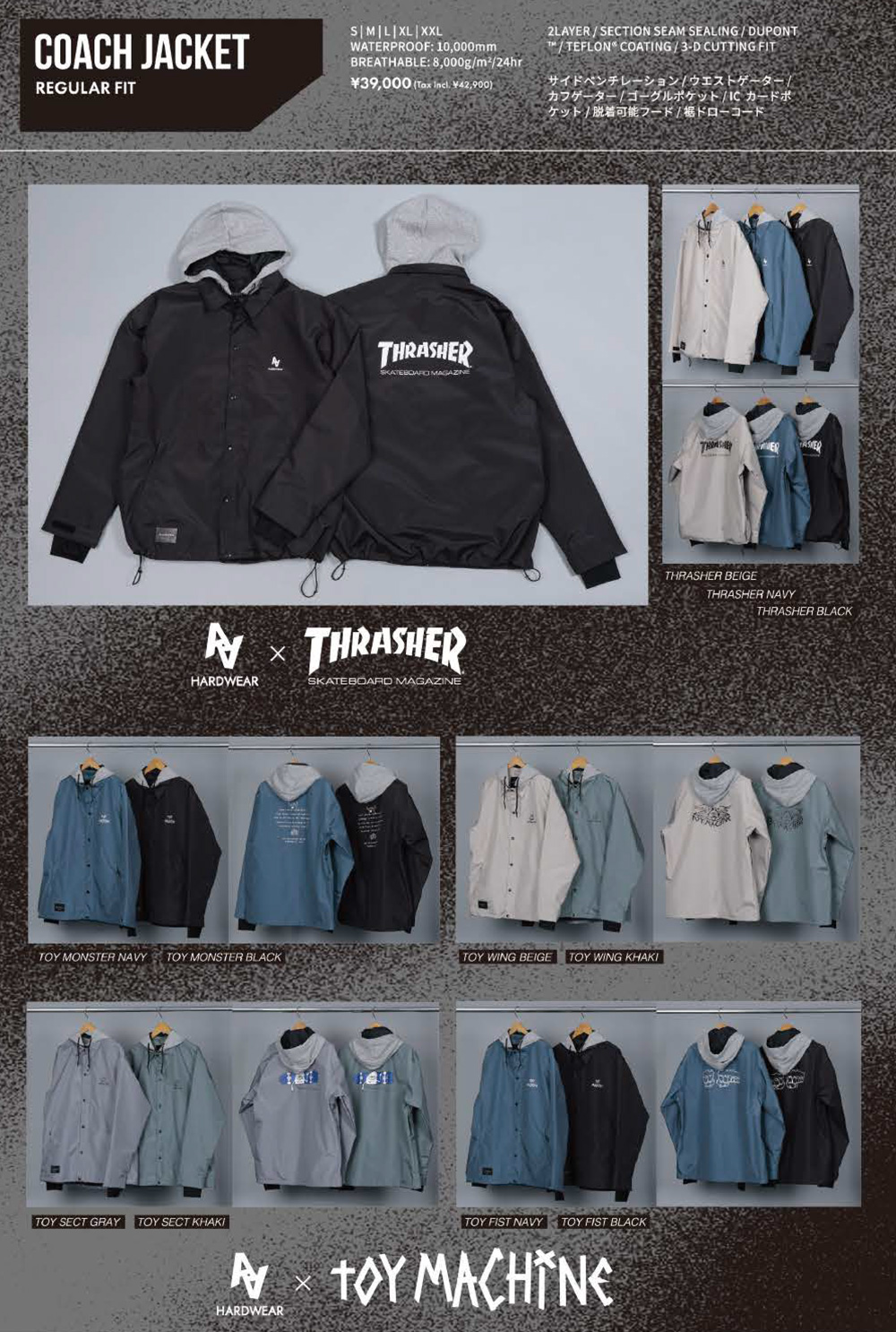 ダブルエー AA COACH JACKET 25-26 ジャケット コーチジャケット