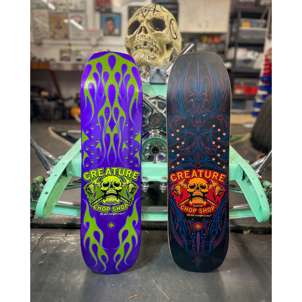 Creature スケートボード　デッキ　8.5インチ CREATURE（クリーチャー） スケボー デッキ 8.5 CHOP SHOP FLAME DECK