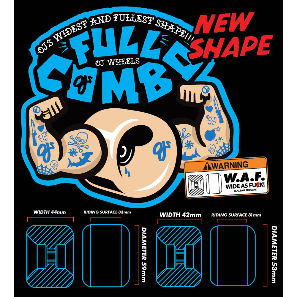 スケートボード OJ wheel full combo shape 53mm オージェイウィール OJ WHEELS 53mm TEAM ELITE FULL COMBO 99A ハード
