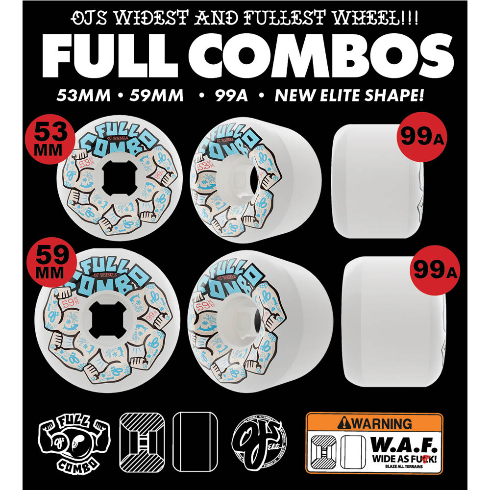 オージェイウィール OJ WHEELS 53mm TEAM ELITE FULL COMBO 99A ハード