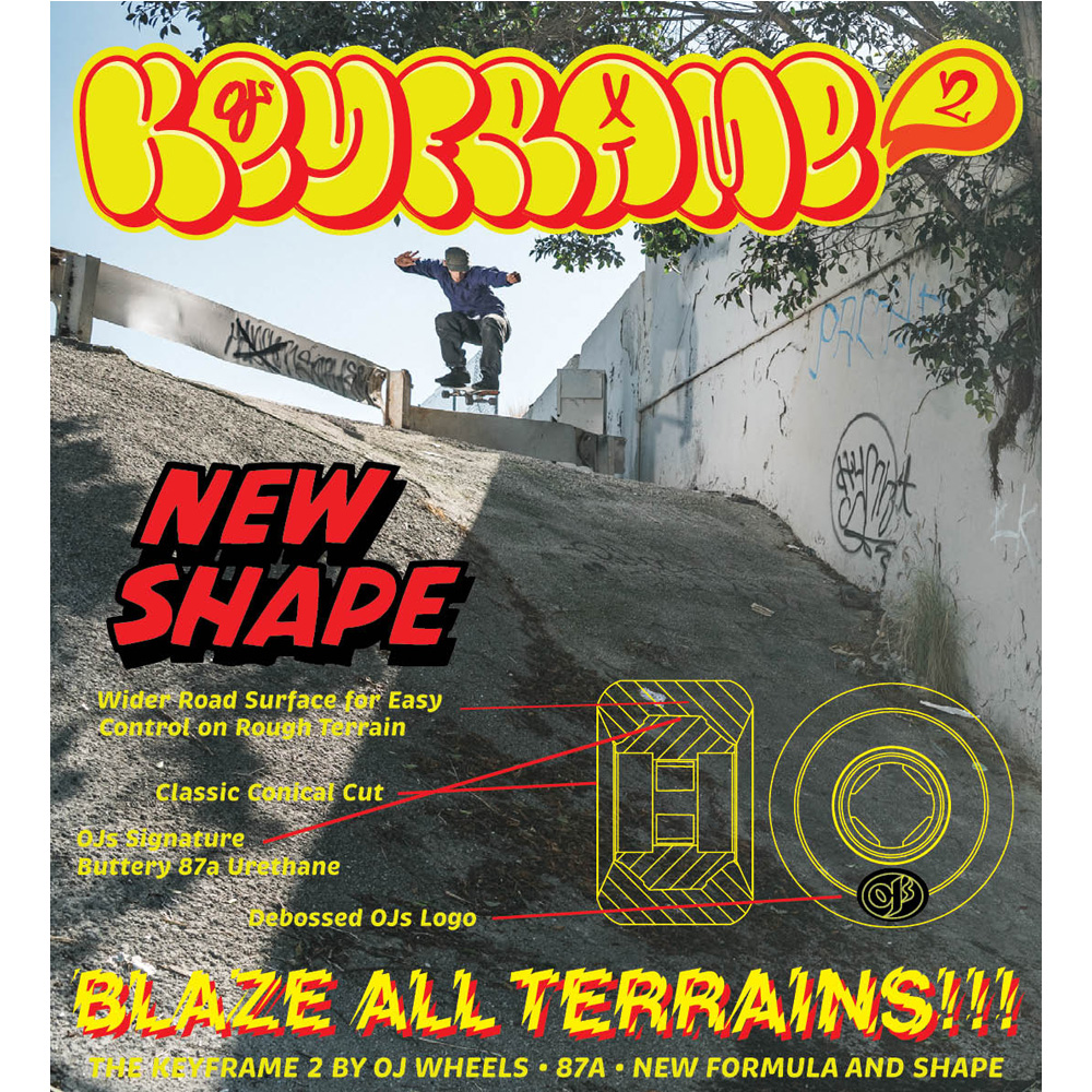 オージェイウィール OJ WHEELS 54mm KEYFRAME2 87A ソフトウィール 4個