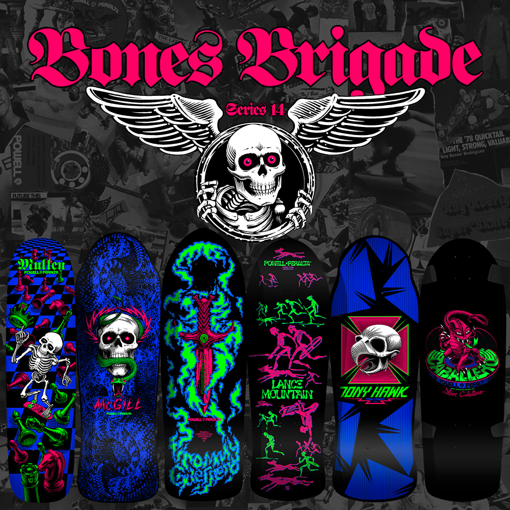 POWELL PERALTA パウエル・ペラルタ デッキ 10.38 BONES BRIGADE® TONY HAWK SERIES 14 DECK  BLACKLIGHT トニー・ホーク ボーンズ・ブリゲード（2306）